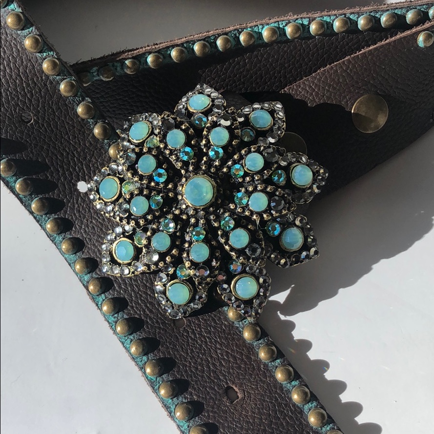 Rome Usa Opal Aurora Brown Belt